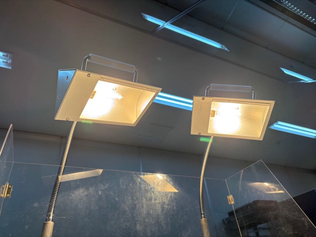 [飴ランプ アメランプ]2灯式(風防ガード付き)　収納アタッシュケース付き