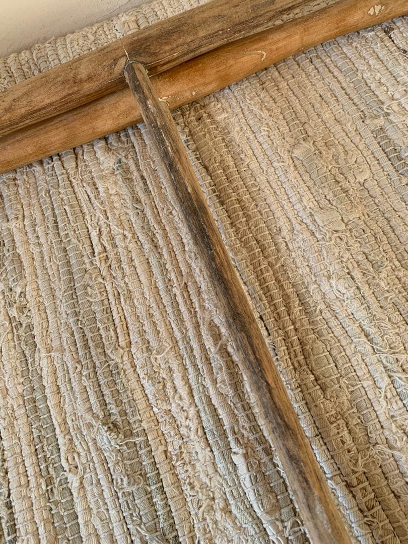 フランスアンティークタオルハンガー※キルトラック※トルション掛け※剥離家具※無垢