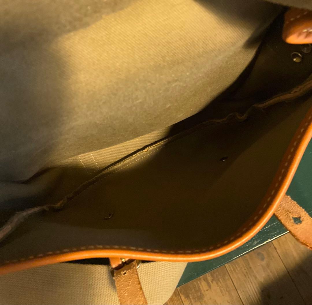 ブレリーオリーブグリーン キャンバス ショルダーバッグ