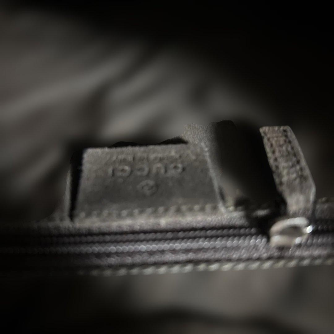 GUCCI 濃茶　バックスキン　バンブーバッグ