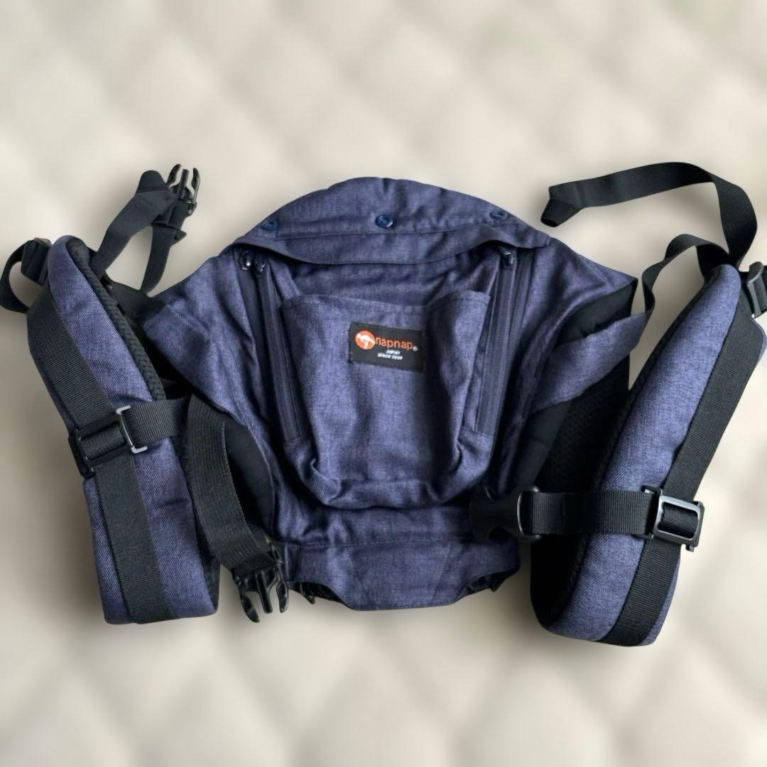 Tran napnap ヒップシートダブルショルダー　ヘッドカバー　抱っこ紐