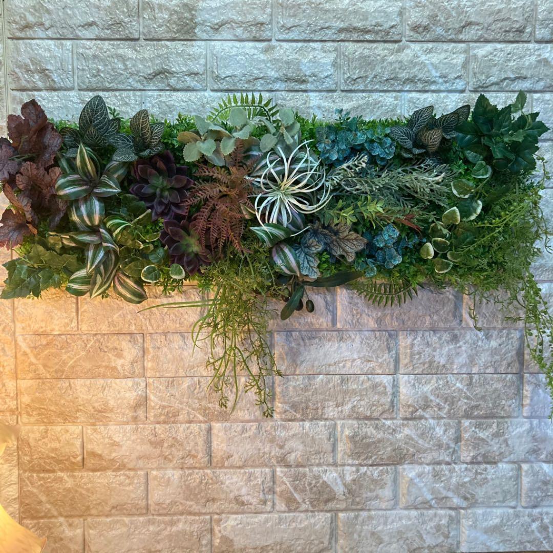 光触媒　人工観葉植物　ウォールグリーン　造花　インテリア60353