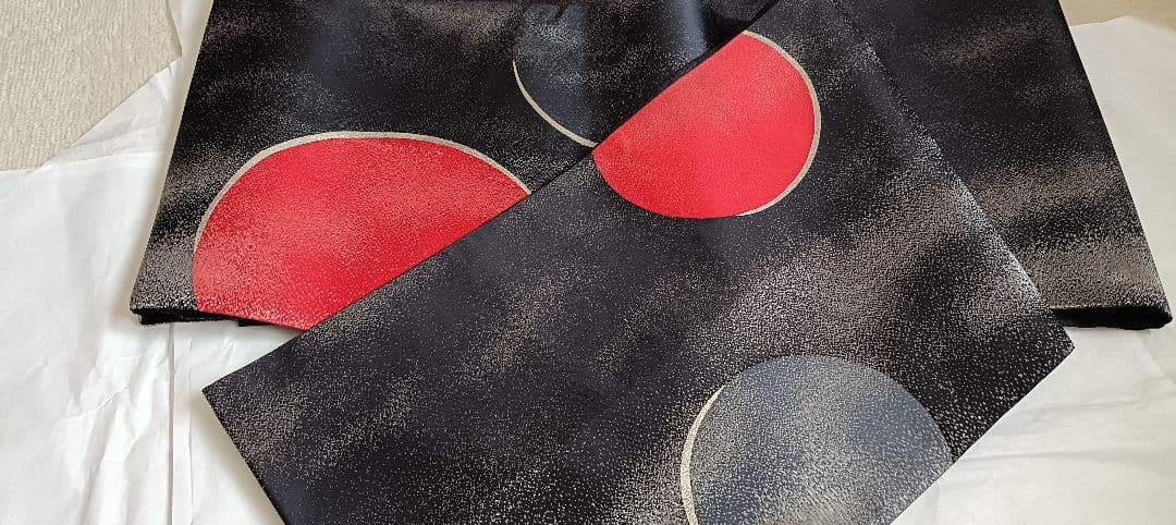 袋帯 ikki流 ブラックに銀