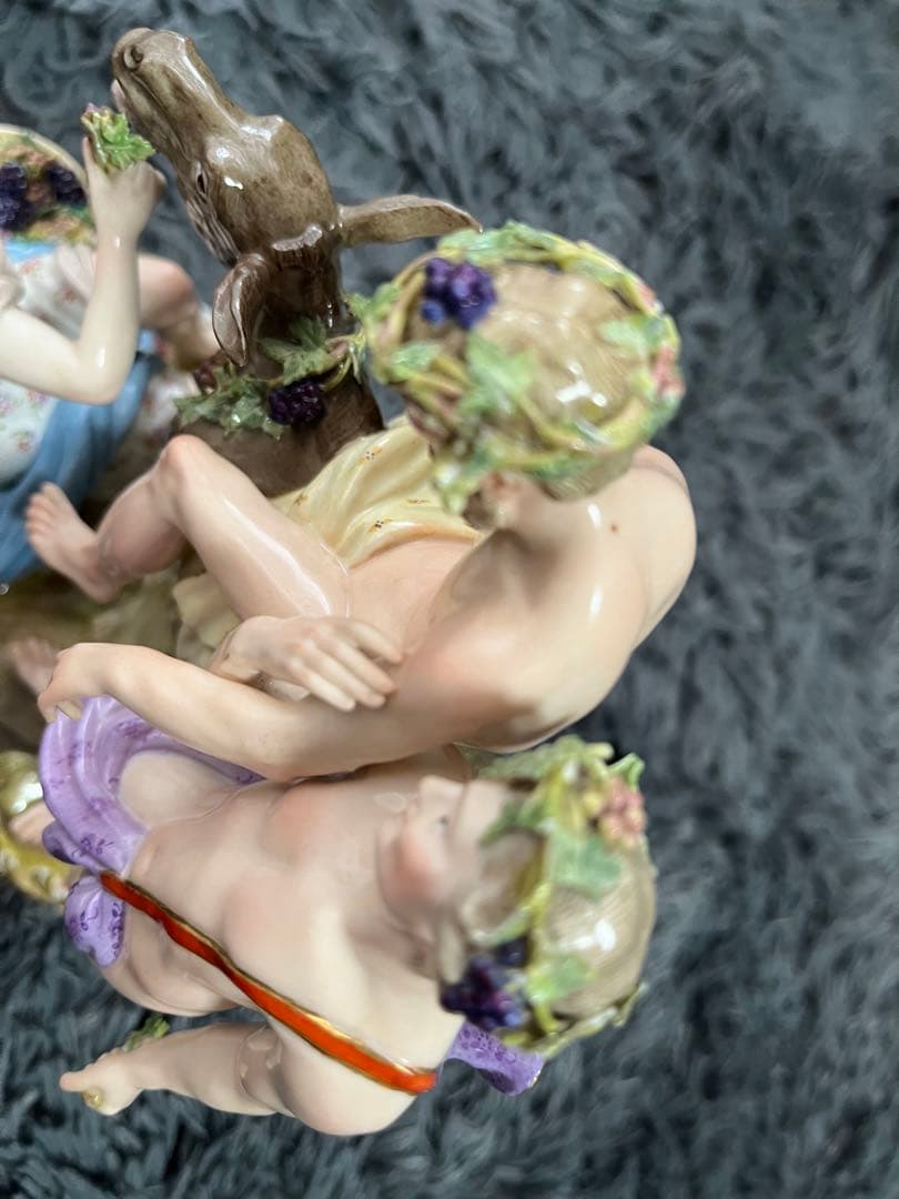 マイセン　大型人形　アンティーク