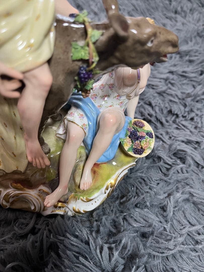 マイセン　大型人形　アンティーク