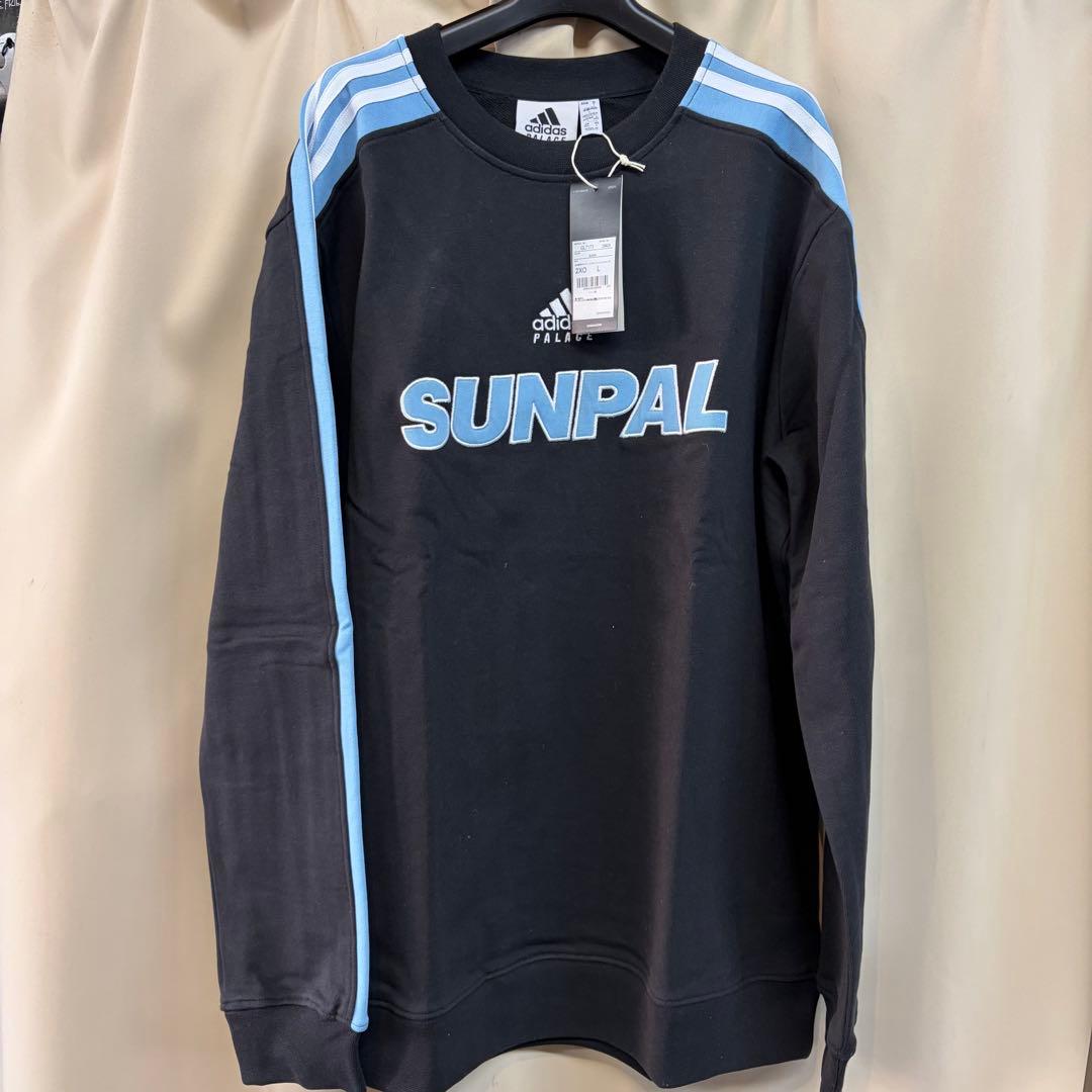 新品タグ付き Palace Adidas Sunpal Crewneck L
