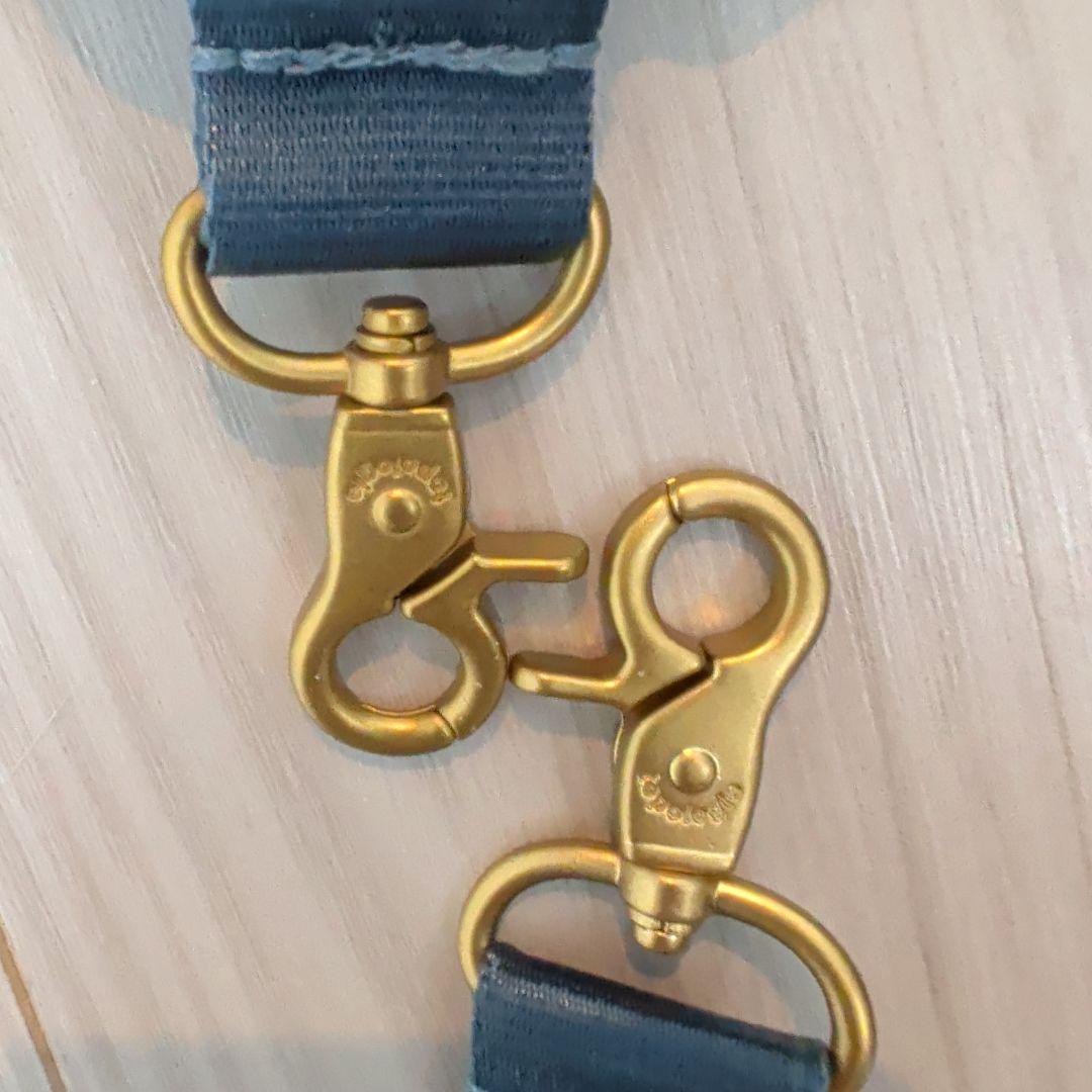 き*も様 【使用数回】topologie パッチ付きネイビー小型バッグ