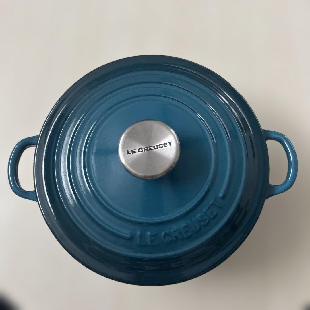 LE CREUSET ココットロンド 両手鍋 20cm 箱付き