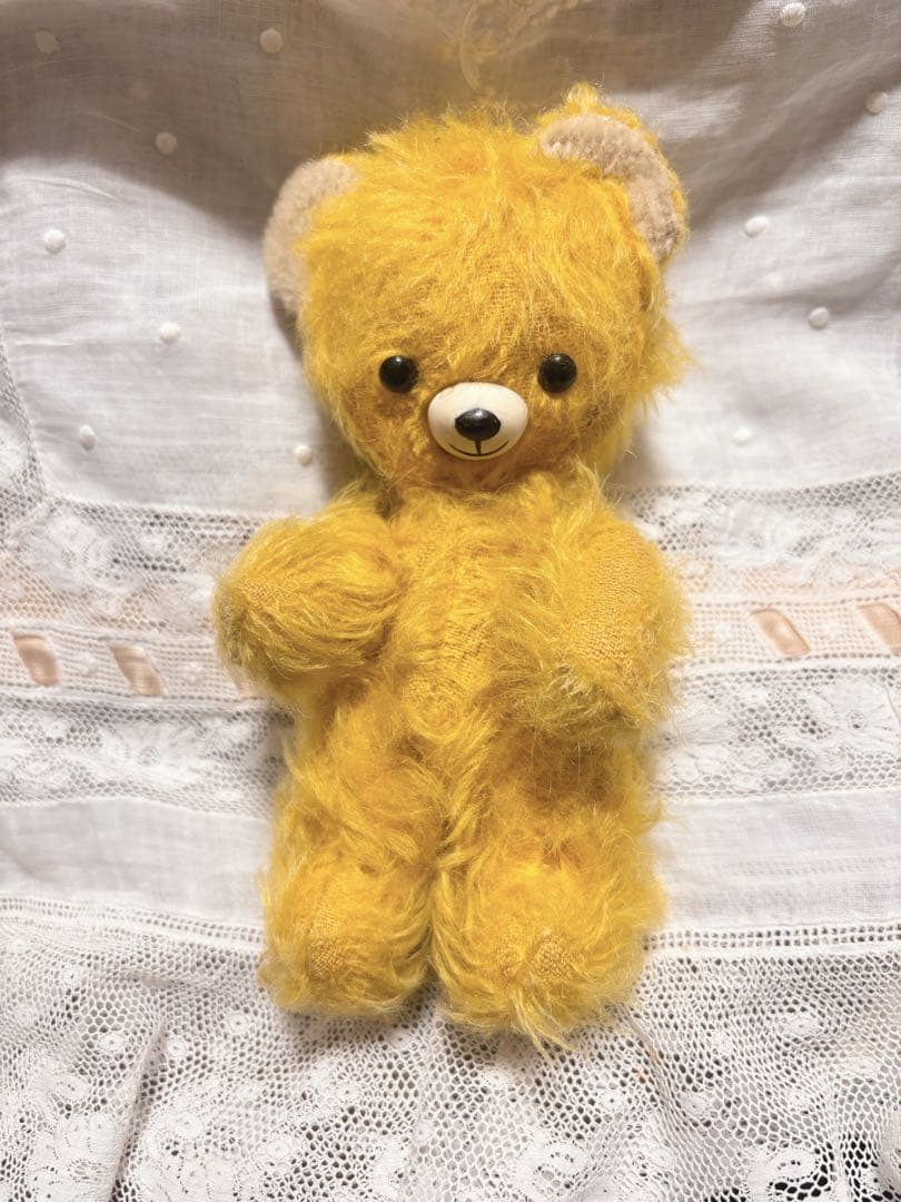 DDRベア　黄色ちゃん　アンティークベア　ヴィンテージベア　ベルリンベア
