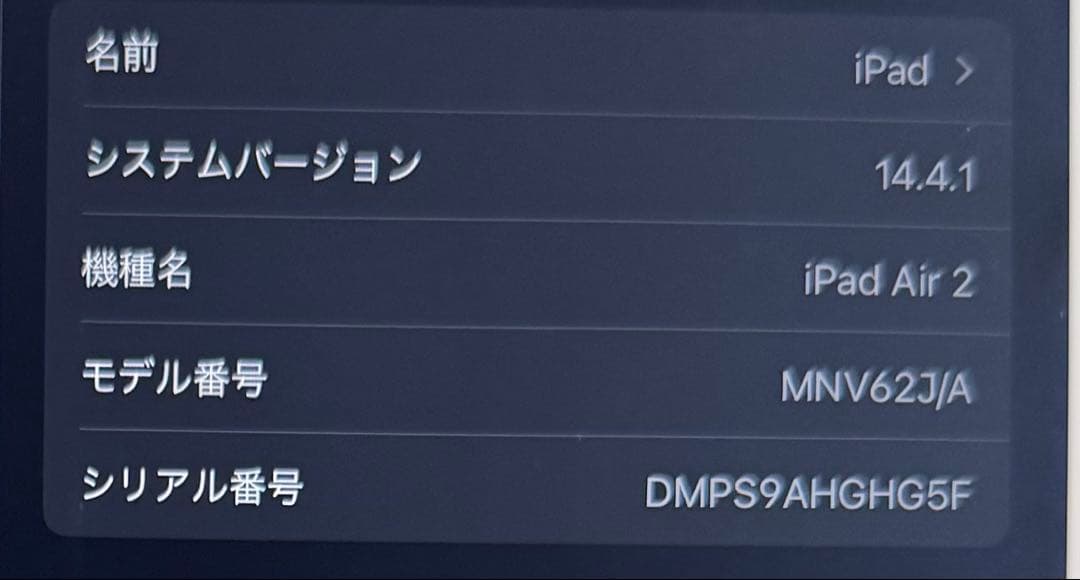 Apple iPad Air 2 シルバー 本体