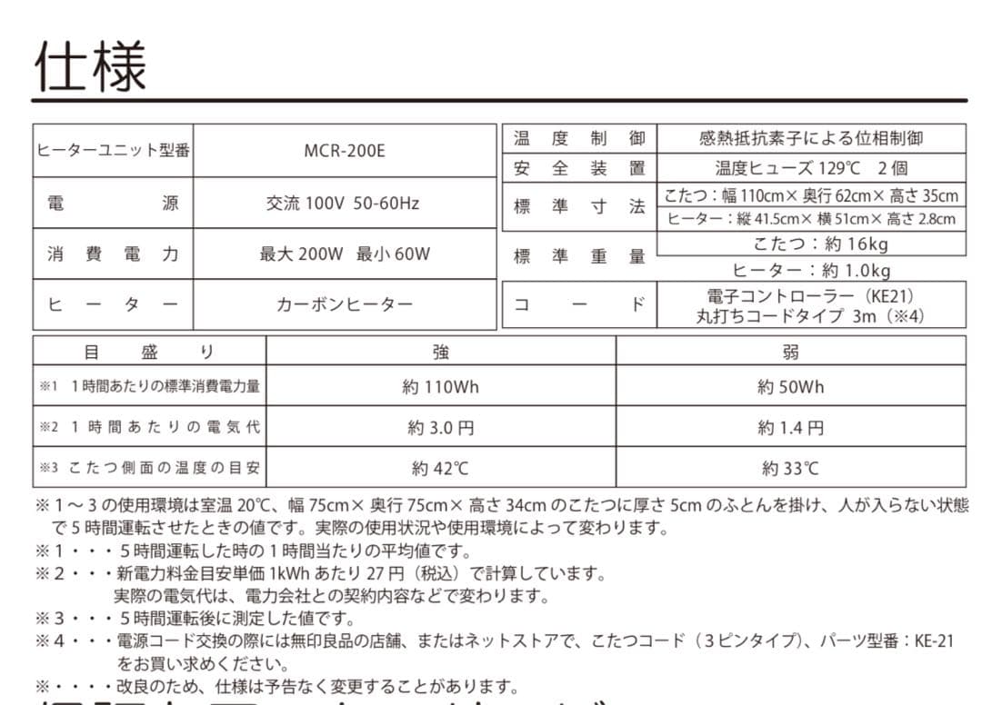 MUJI 木製 楕円形 こたつ　ローテーブル　無印良品