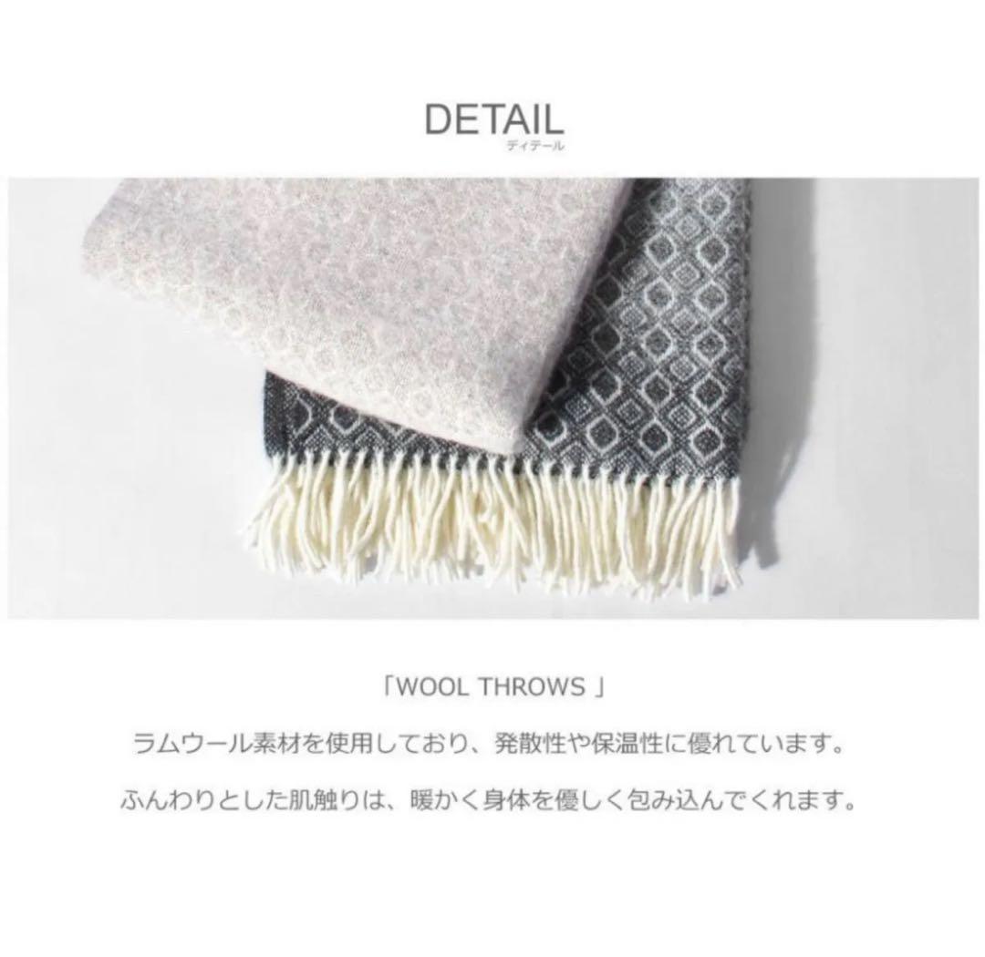 【新品未使用】ACTUS伊勢丹取扱い☆KLIPPANスローケット130×200