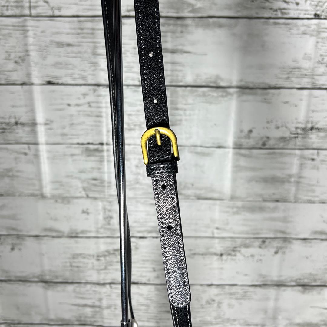 ＊sara＊✨Dakota ダコタ お財布ショルダーバッグ斜め掛けレザー黒