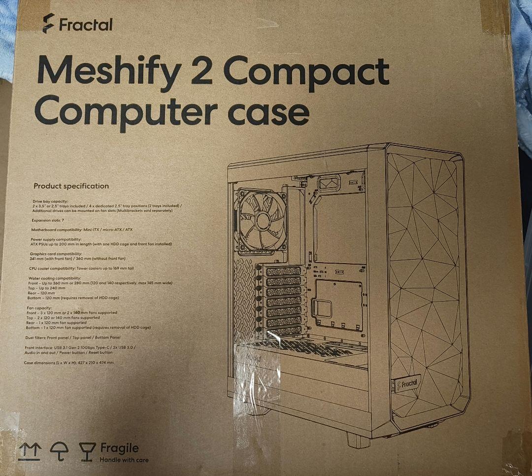 PCケース(自作PC用) Fractal Design Meshify 2 Compact
