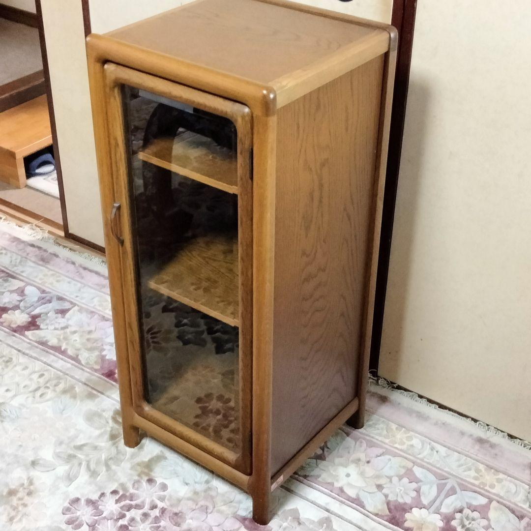 アケボノ工芸　キャビネット 飾り台 電話台 曙工芸製作所 ナラ？オーク？