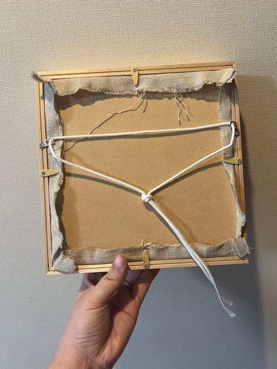 ハンドメイド手刺繍　刺しゅうフレーム　きのこのリース