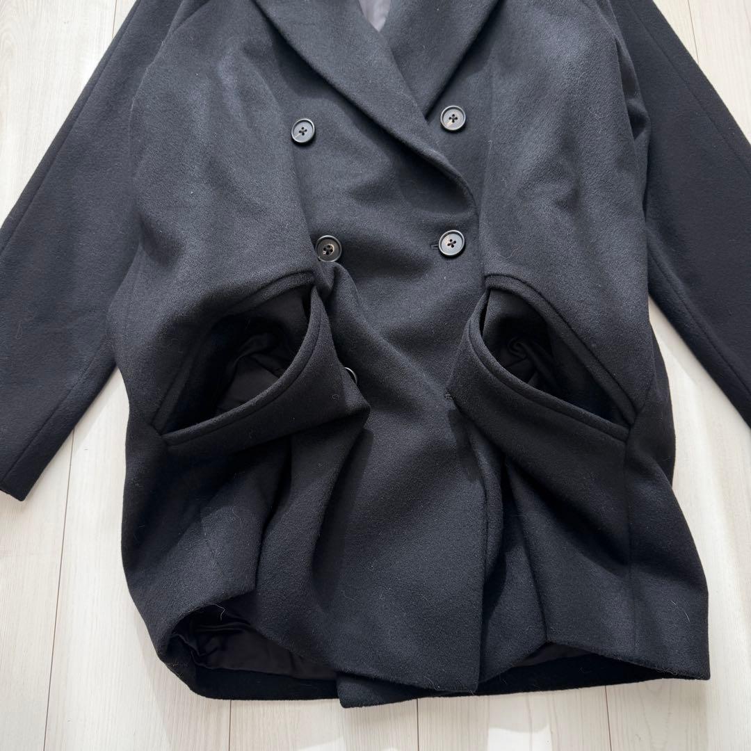 美品✨ドゥーズィエムクラス　Short Double コート カシミヤ　ブラック