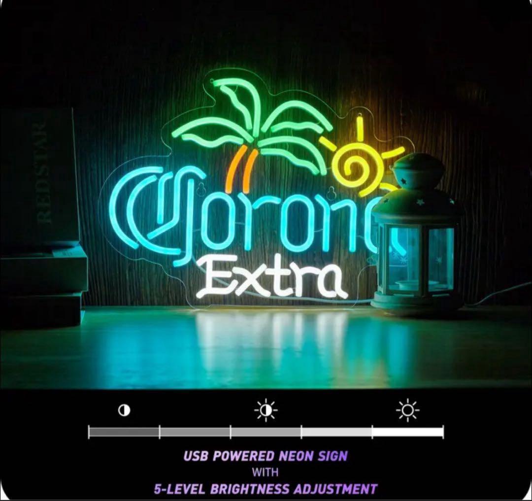 Corona コロナビール LED 看板 メキシカン ダイナー 酒 BAR
