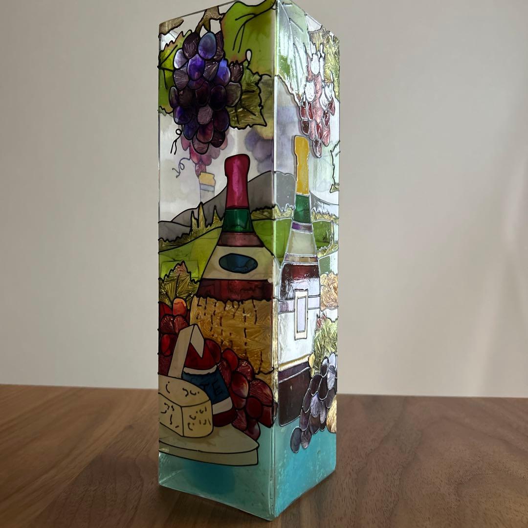 Napa Valley サンフランシスコワイナリー　ステンドガラス　置物　花瓶