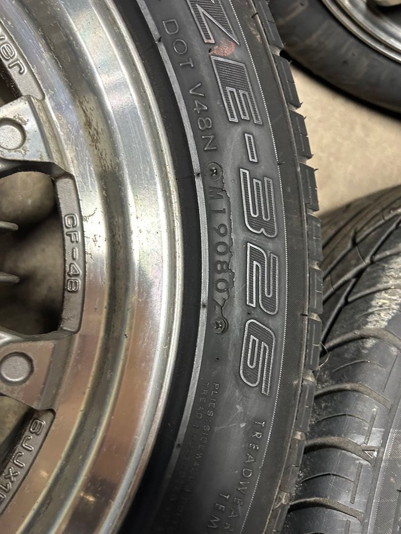 希少 当時物 無限 CF48 15インチ 6J+38 EF CRX デルソル