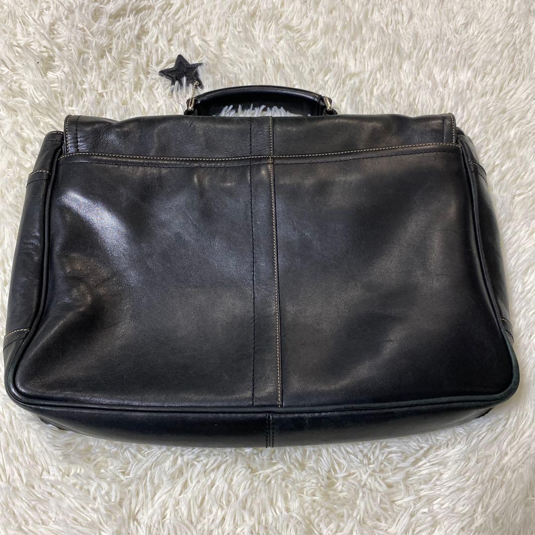 美品✨コーチ オールドコーチ ビジネスバッグ ブリーフケース 二室 自立 レザー