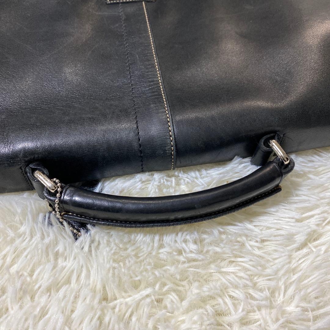 美品✨コーチ オールドコーチ ビジネスバッグ ブリーフケース 二室 自立 レザー