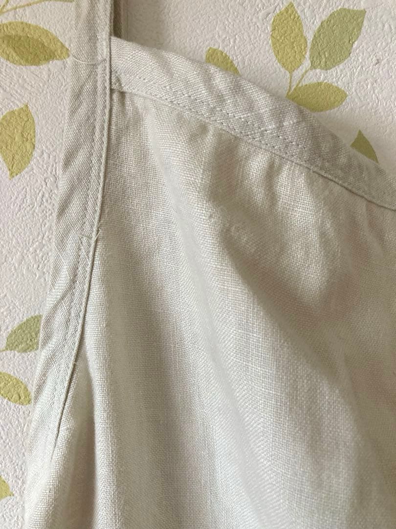 [新品]  Eddie Bauer エプロン　リネン100%　生成