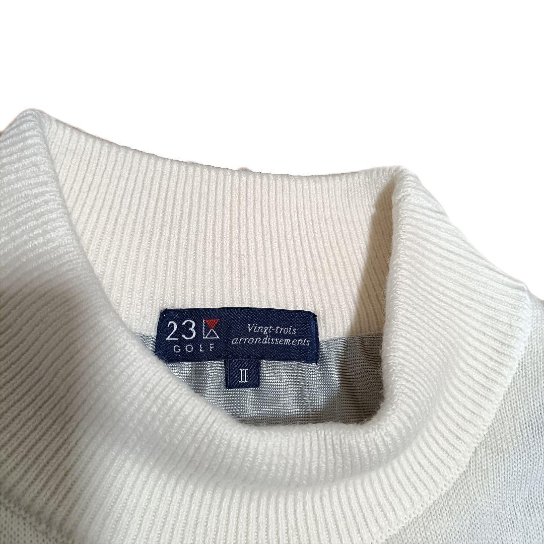 極美品☆23区 ゴルフウェア ニット フェアアイル柄 フェアアイル柄