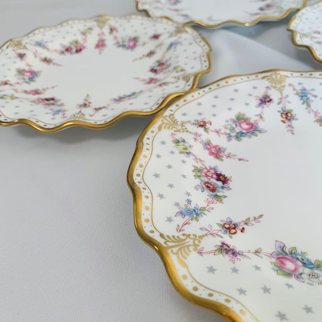 【美品】ロイヤルクラウンダービーロイヤルアントワネット約20センチプレート4枚組