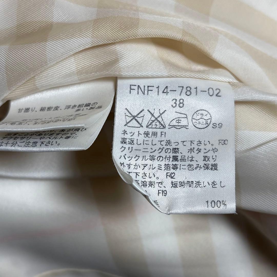 バーバリーブルーレーベル ツイード フレア袖 Aライン コート 38