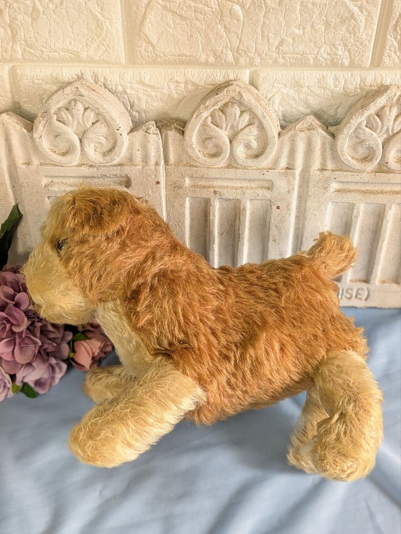 アンティーク ドイツ製 犬 ぬいぐるみ 横幅３０cm