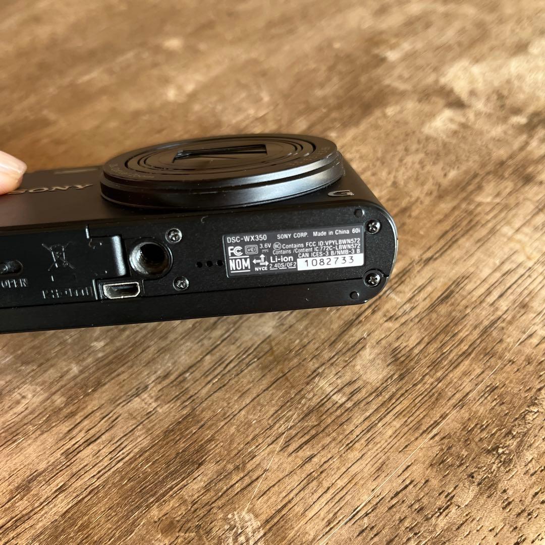 SONYデジタルカメラ コンデジDSC-WX350 ブラック