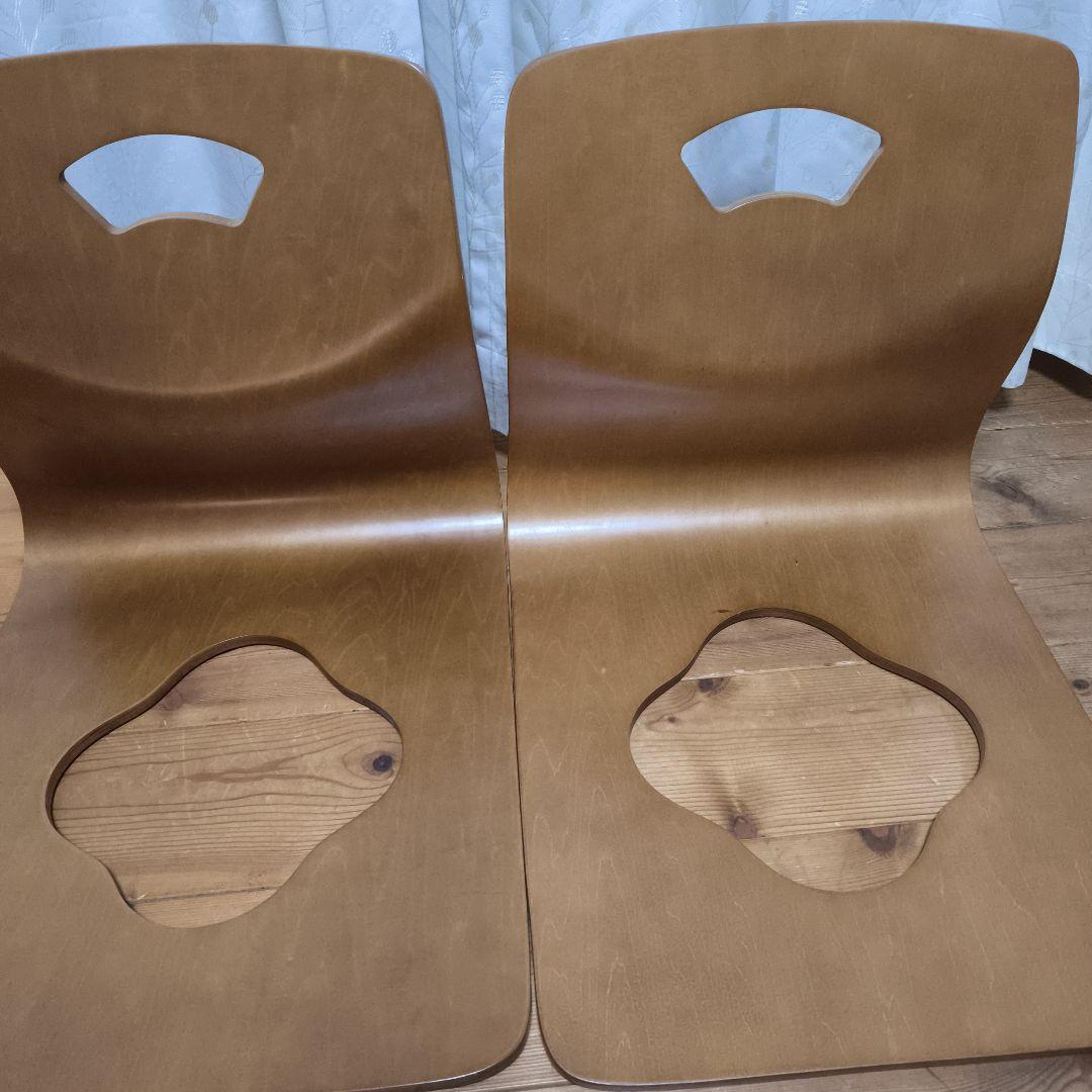 Simple Life シンプルライフ 木製 座椅子 6脚セット