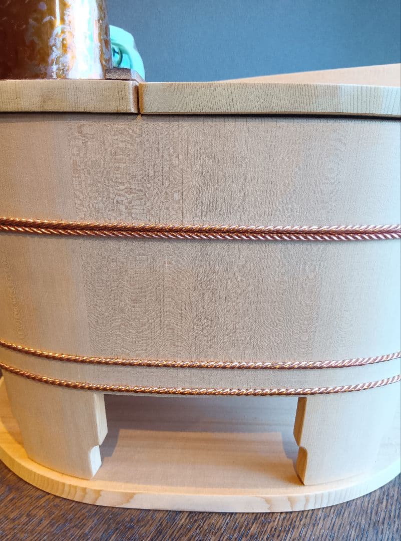 京都　たる源　湯豆腐桶　未使用品　工芸　木工　レトロ