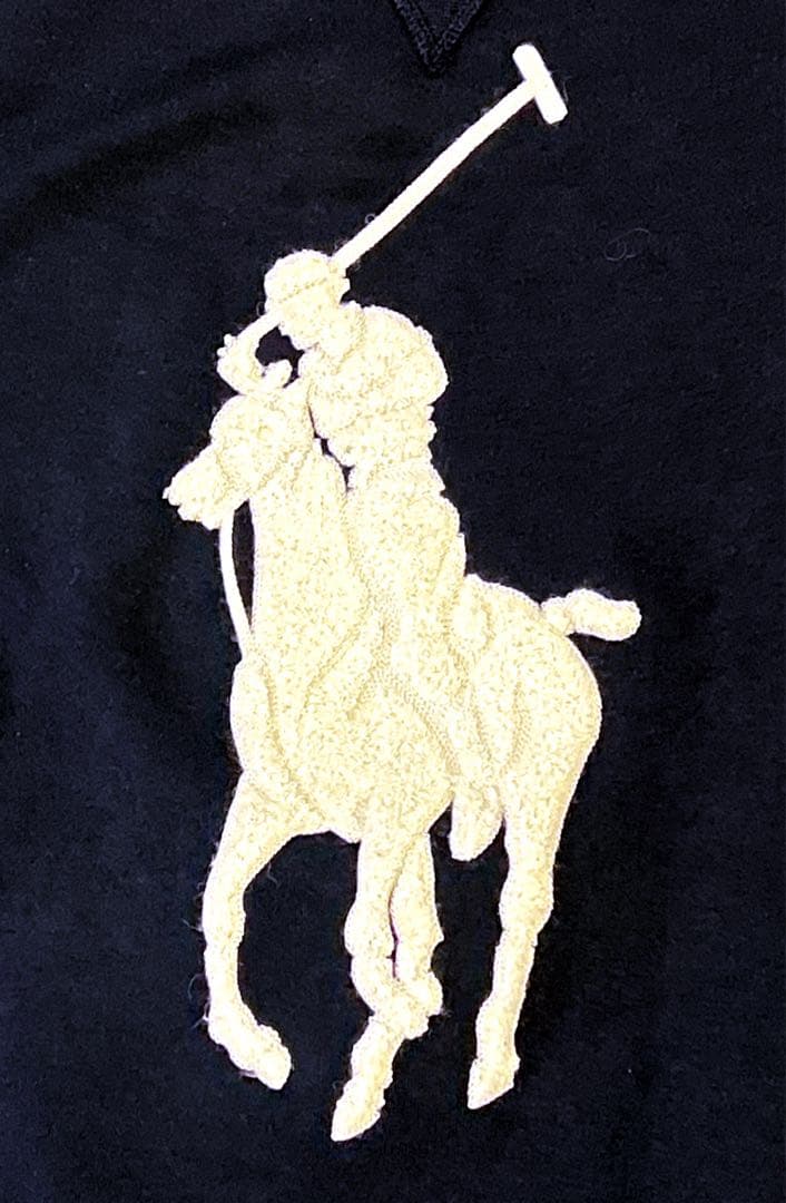 シモ良品RALPH LAUREN スウェット 前V ビッグポ ニーロゴ