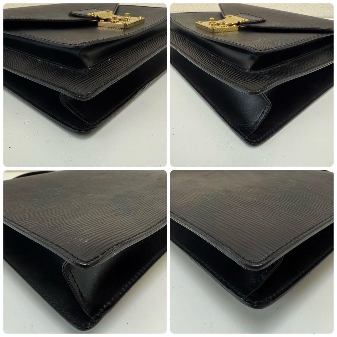 ルイヴィトン モンソー エピ ノワール ハンドバッグ M52122