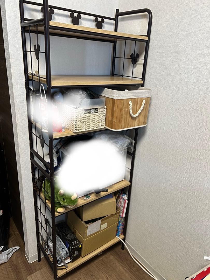 ベルメゾン　アイアンシェルフ　Ｂ／６０×１７０　ディズニー　ミッキーマウス