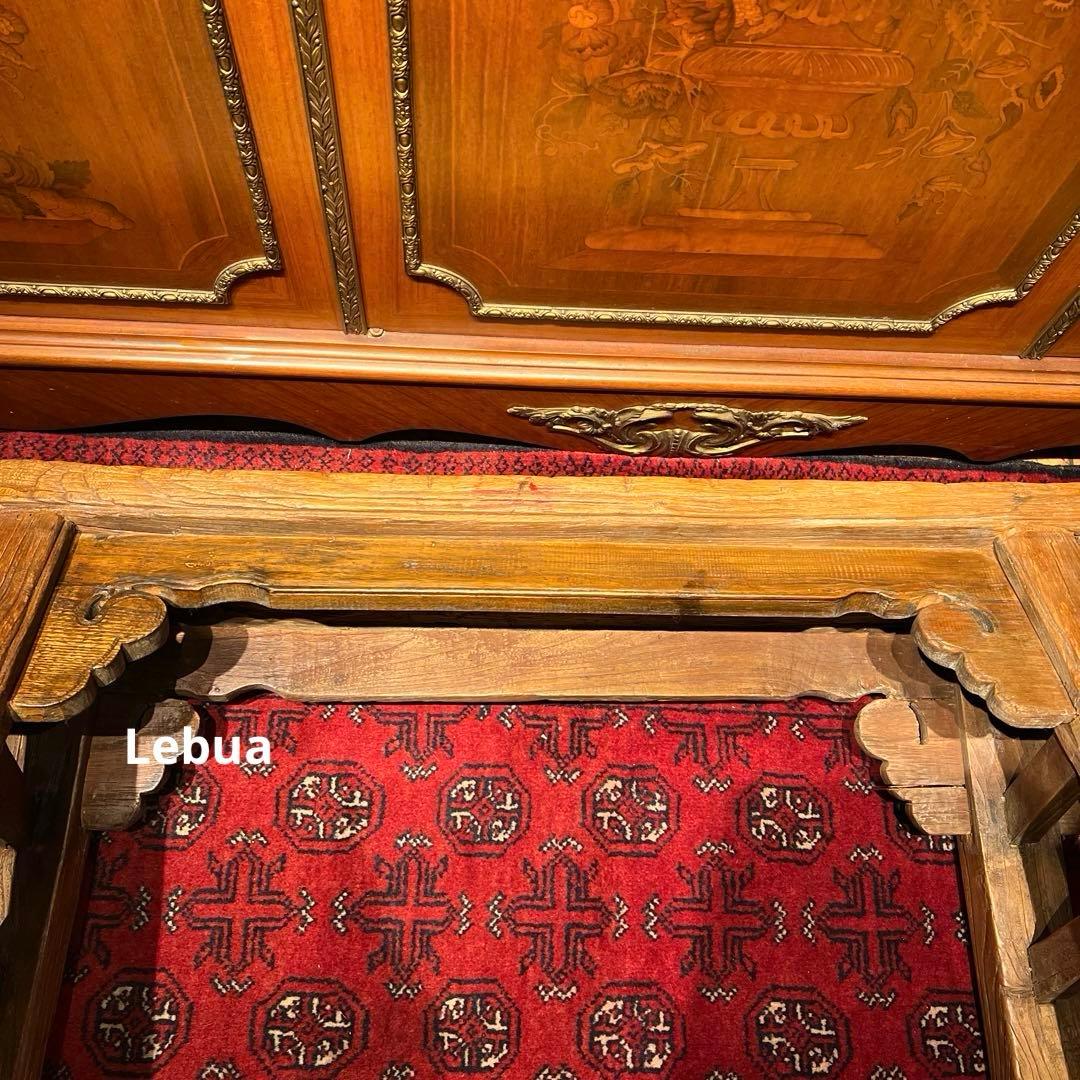 Antique ロングチェア赤　中国　 清時代　AsiaWeek