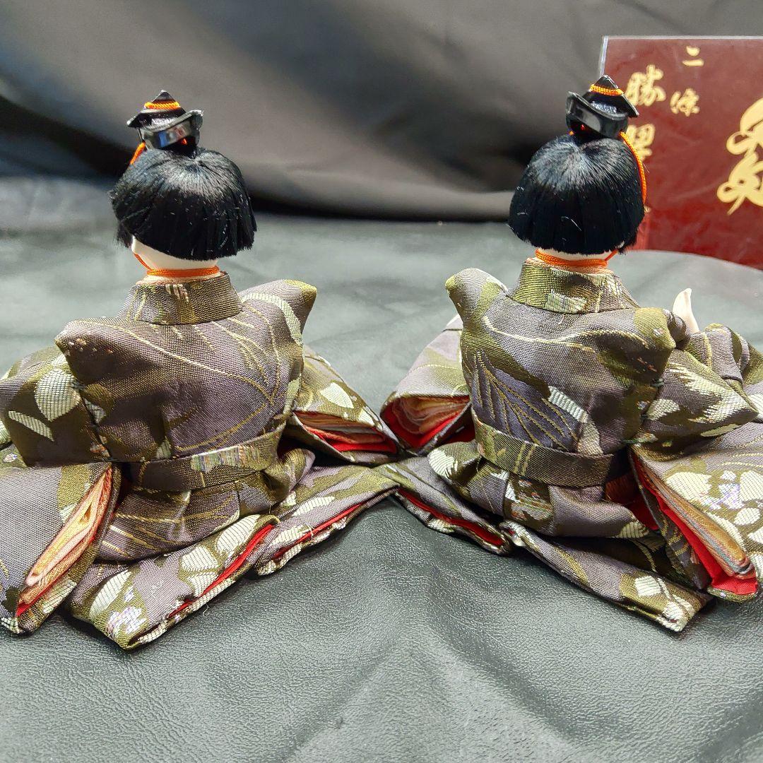 未使用品 京雛 特選 6寸 二條 勝翠作 雛人形 11体 官女 五人囃子 仕丁