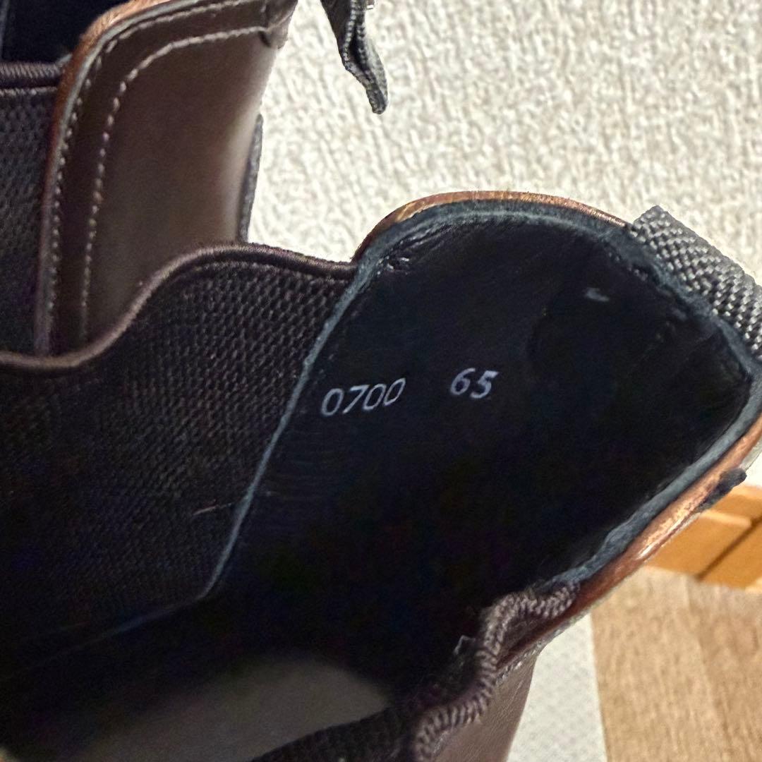 美品✨️ WH ダブルエイチ　サイドゴアブーツ レザー ブラウン UK6.5