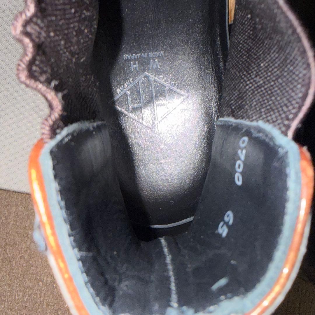 美品✨️ WH ダブルエイチ　サイドゴアブーツ レザー ブラウン UK6.5