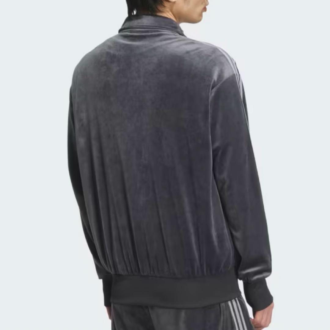 激レア【公式完売】アディダス トラックトップ ベロア　ダークグレー　M すぐ発送