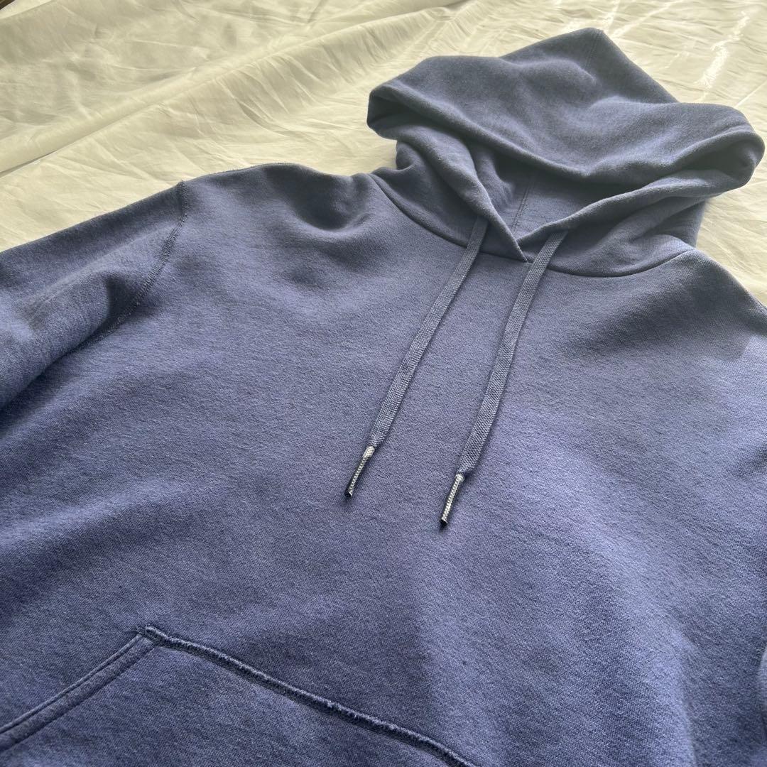 お値下げ！【Drawer】コットンパーカー フーディー カシミヤ ブルー系 2