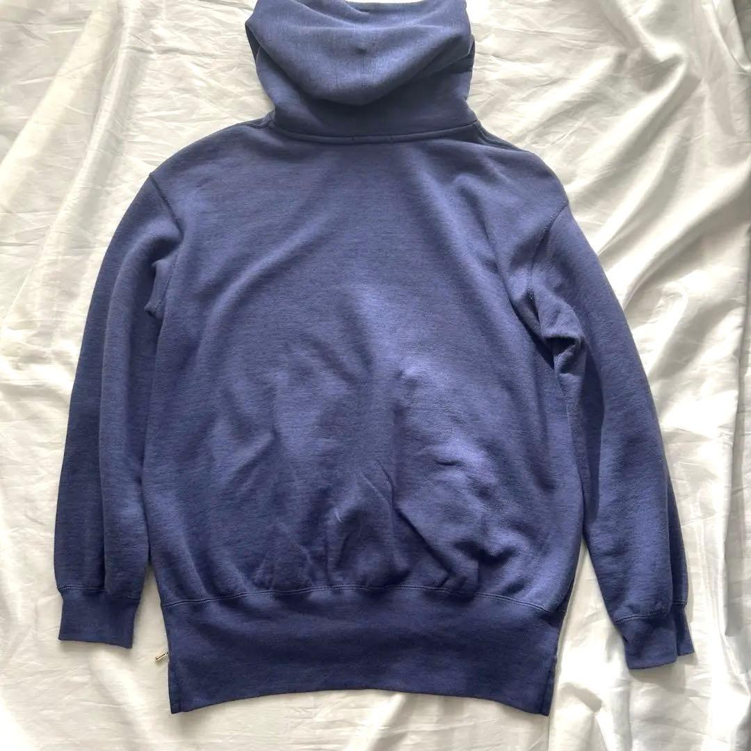 お値下げ！【Drawer】コットンパーカー フーディー カシミヤ ブルー系 2
