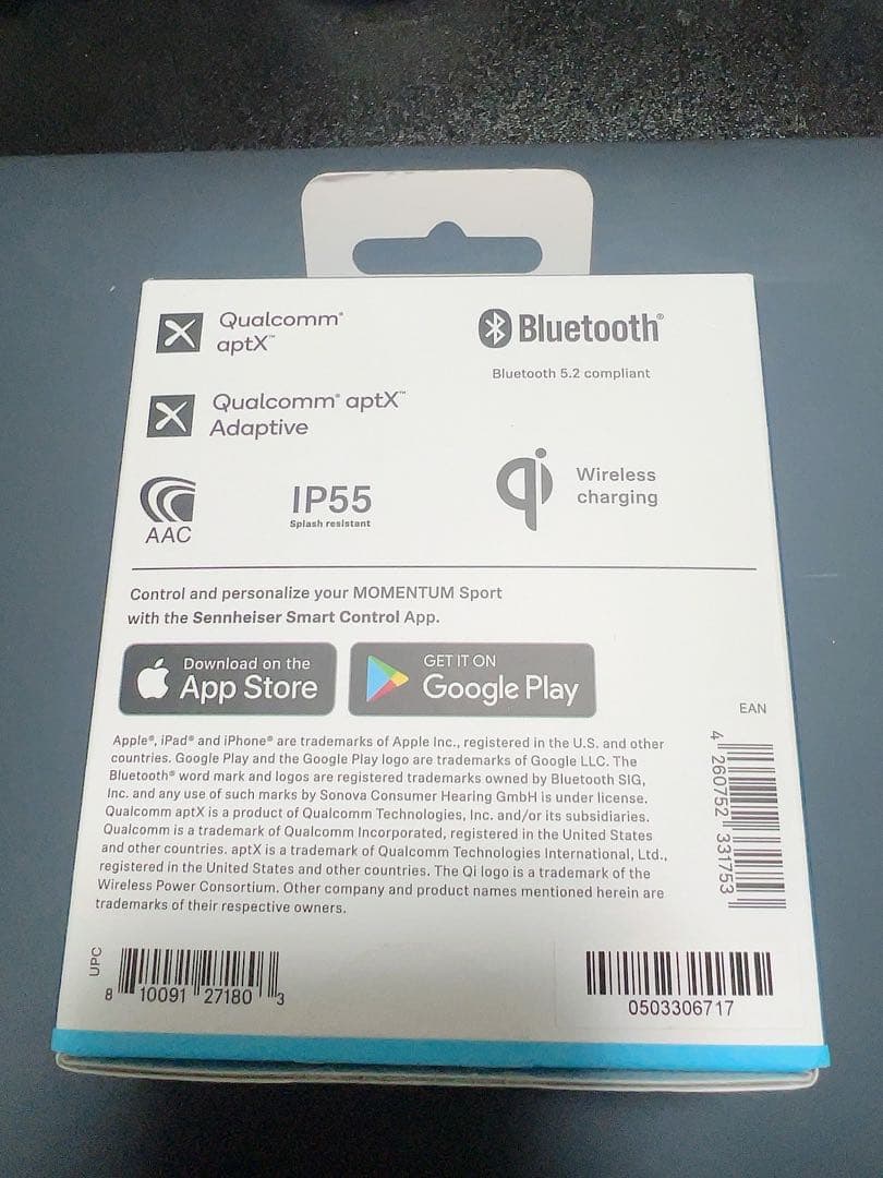 Sennheiser Momentum Sport ワイヤレスイヤホン