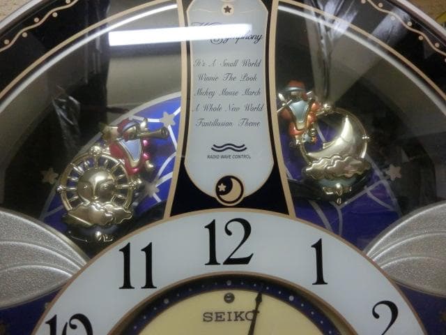 SEIKO 音楽付（5曲）からくり時計 ウェーブシンフォニー 約42×40cm