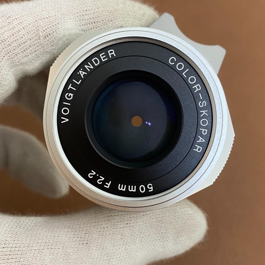 COLOR-SKOPAR 50mm F2.2 VM Silver 保証付き