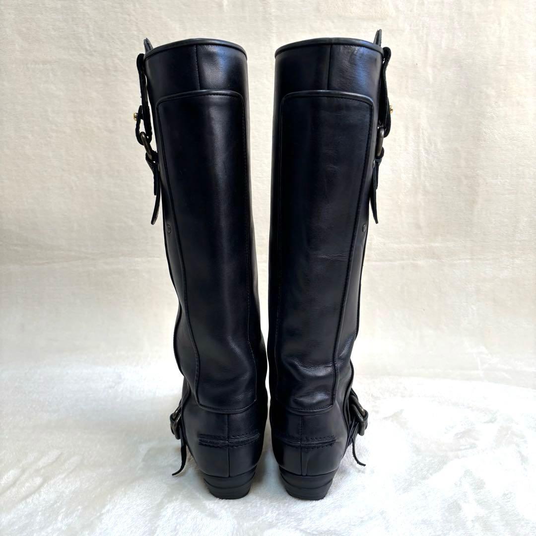 Pippi ピッピ 本革ロングエンジニアブーツ Vibram 黒 M 美品