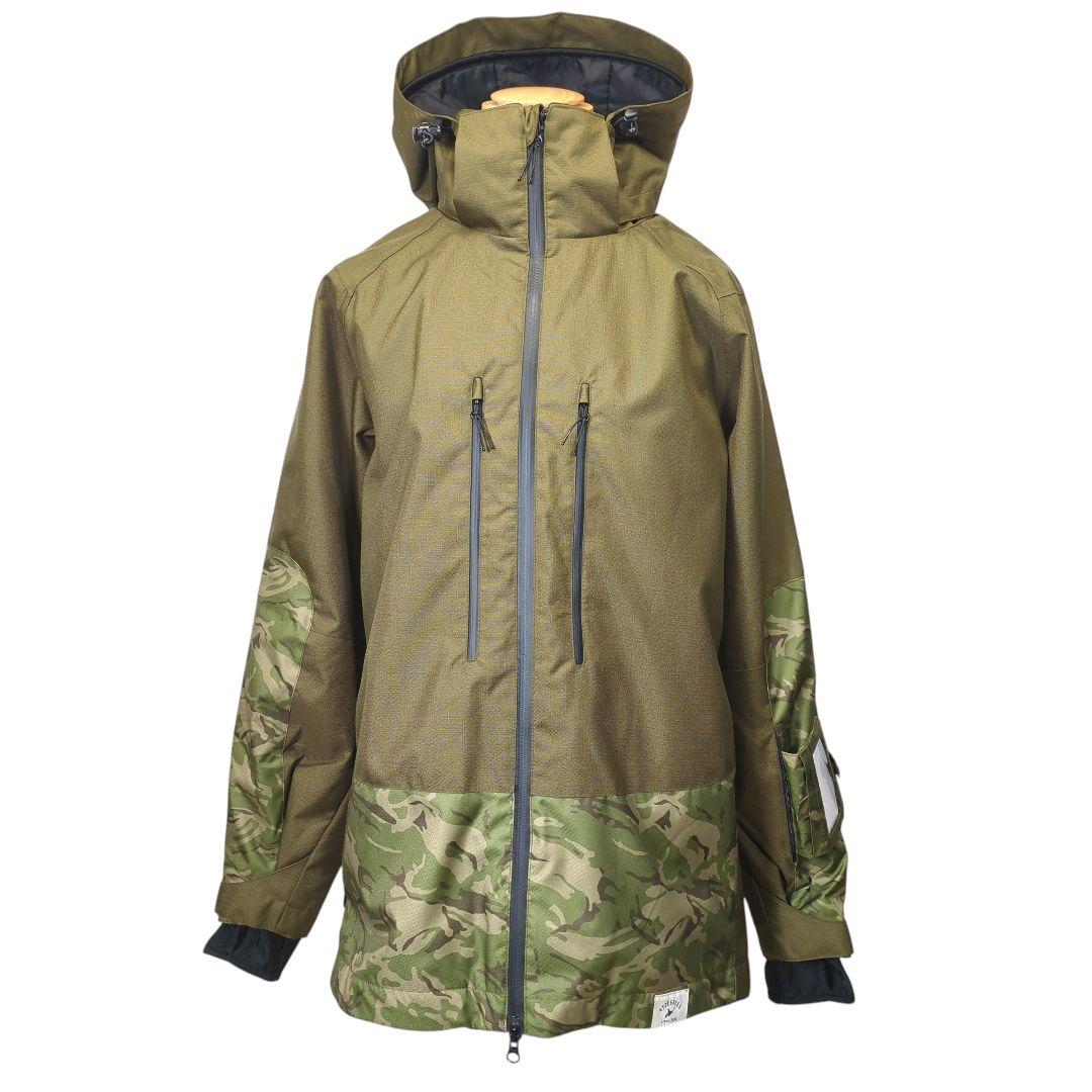 ✨️43d 43DEGREES スノーボードウェア ジャケット カモフラ L