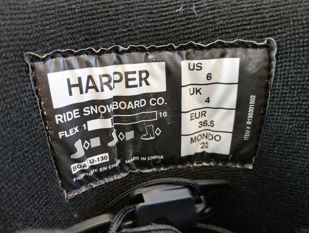 ★美品！RIDE HARPER スノーボードブーツ BOAシステム 23cm★
